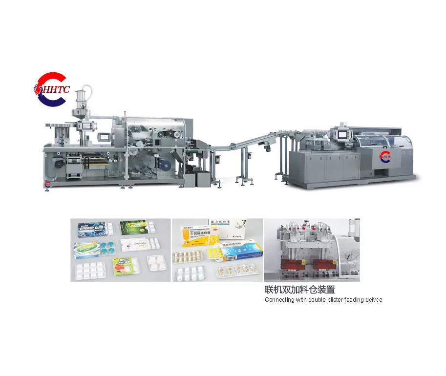 ZHJ400D Series  High Speed Alu PVC Blister Packing Machine And Automatic Cartoning Machine Line